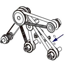 Zebra 45189-19 printer transportriem