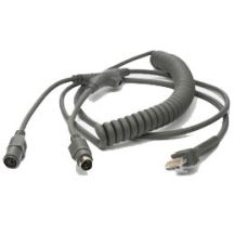 Zebra KBW kabel, 2.7 m, Gekruld, Voedingsconnector, K02