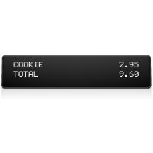 HP ElitePOS Top Mount 2x20 CFD 20 cijfers USB 2.0 Zwart