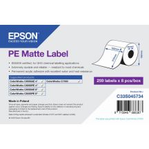Epson PE Matte Label - Die-Cut Roll: 105mm x 210mm, 259 labels