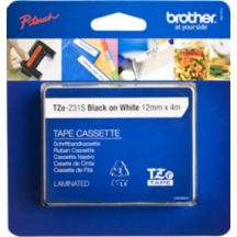 Brother TZE-231S labelprinter-tape Zwart op wit