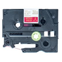 Brother TZE-RW34 labelprinter-tape Goud op rood