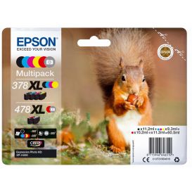 Epson Squirrel Multipack 6-colours 378XL / 478XL Claria Photo HD Ink