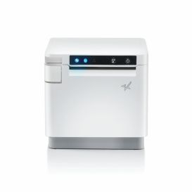 Star mC-Print3, USB, Bluetooth, Ethernet, iOS USB met SteadyLAN, Star CloudPRNT, 2 USB Host Poorten, Wit, Incl. voeding