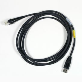 Honeywell USB scanner kabel, recht, 2.6 m, type A, kleur: zwart