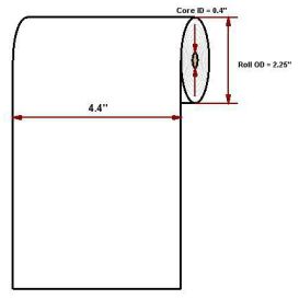 Datamax O'Neil Premium 4.40" x 125' thermal papier