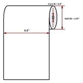 Datamax O'Neil Hi-Temp 4.40" x 93' thermal papier