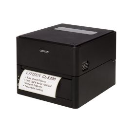 Citizen CL-E300, 203 dpi, heavy duty cutter, USB, RS232, Ethernet, zwart, incl. voeding