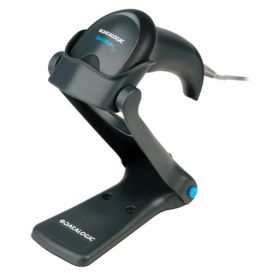 Datalogic QuickScan Lite QW2100, 1D imager, multi-IF (RS232, KWB), Zwart, Incl. RS232 kabel en Stand, Excl. voeding