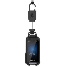 Zebra lanyard, 10 stuks, incl. retractor (tot 76 cm), zwart, geschikt voor de EC30