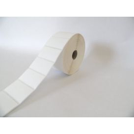 Labels 57x51 mm, Kern 25 mm, Thermisch, Ongecoat, Diameter 127 mm, 1370 labels per rol