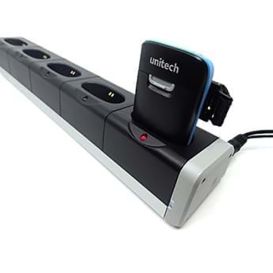 Unitech 5-slots cradle, incl. EU voeding, geschikt voor de MS652