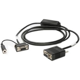 Zebra 25-13228-03R seriële kabel Zwart 1,8 m DB9