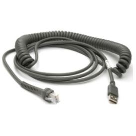 Zebra CBA-U29-C15ZBR USB-kabel 4,57 m USB 2.0 USB A Zwart