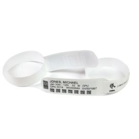 Zebra ZIPRD3015155 polsband Ziekenhuisarmband Wit