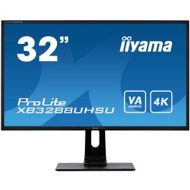 iiyama ProLite XB3288UHSU-B1 LED display 80 cm (31.5") 3840 x 2160 Pixels 4K Ultra HD Zwart