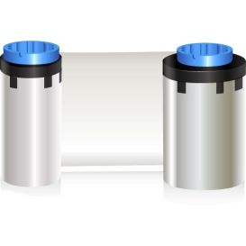 Zebra lint, transparant, laminatie film, geschikt voor de P310, P330i, P330m, P420i, P430i en P520i, voor 350 pasjes