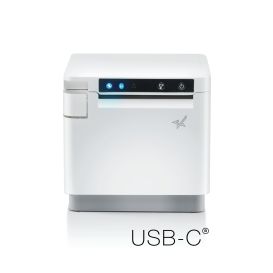 Star MC-Print3 MCP31CB, LAN, USB-C met SteadyLAN voor Android/Windows/Mac, 2x USB Host, BT, CloudPRNT, wit, incl. voeding