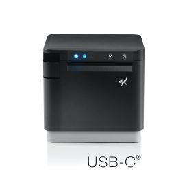 Star MC-Print3 MCP31CB, LAN, USB-C met SteadyLAN voor Android/Windows/Mac, 2x USB Host, BT, CloudPRNT, zwart, incl. voeding