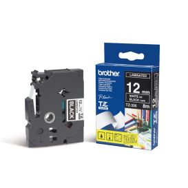 Brother TX-335 labelprinter-tape Zwart op wit