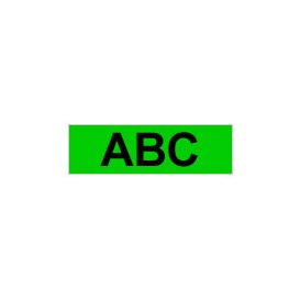 Brother Gloss Laminated Labelling Tape - 24mm, Black/Green labelprinter-tape TX