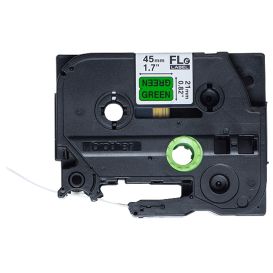 Brother FLe-7511 labelprinter-tape Zwart op groen