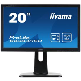 iiyama ProLite B2083HSD-B1 LED display 49,5 cm (19.5") 1600 x 900 Pixels HD+ Zwart