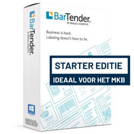 Seagull BarTender 2021 Starter, applicatie licentie met 1 printerlicentie, incl. 12 maanden maintenance and support