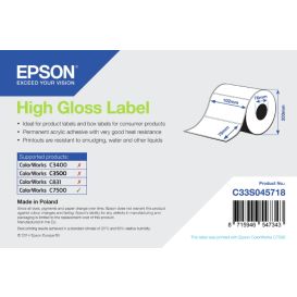 Epson labels 102x76 mm, Normaal papier, Gecoat, Glanzend, 1570 labels op rol