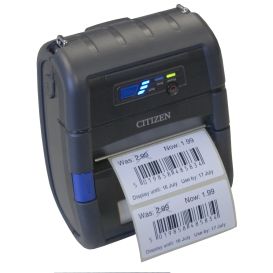 Citizen CMP-30IIL Mobiele Labelprinter, USB / Serieel, Incl. voeding, batterij, riemclip en bonrol