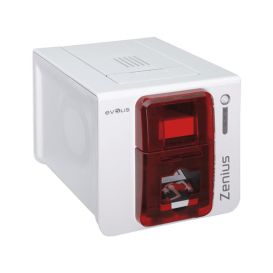 Evolis Zenius Classic GO PACK, enkelzijdig, 300 dpi, USB, Rood, Incl. CardPresso (XS), 100 pasjes en 1 lint