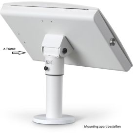 Ergonomic Solutions A-Frame, Geschikt voor de iPad 10.2 / 10.5 inch, Met push lock, Kleur wit, Apart bestellen: Mounting