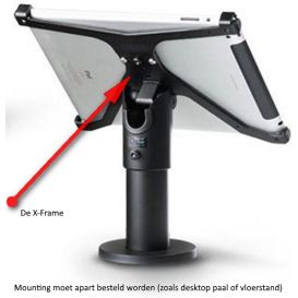 Ergonomic Solutions X-Frame, Geschikt voor de iPad Mini 4 (2015), iPad Mini (2019), Kleur zwart, Apart bestellen: Mounting