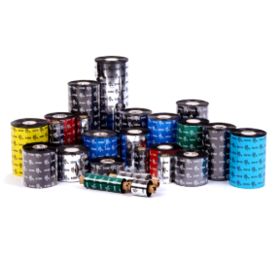 Zebra lint 110 mm x 450 m, Wax 5319, Kern 25 mm, Blauw -> 12 rollen