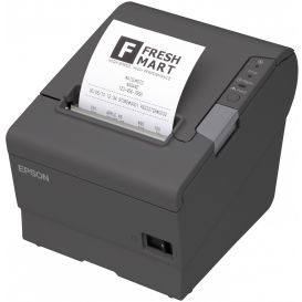 Epson TM-T88V, USB, Ethernet, donkergrijs, incl. EU voeding
