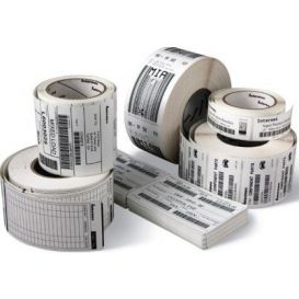 Honeywell labels 80x127 mm, Duratherm III, kern 76 mm, diameter 190 mm, papier, DT, 1170 labels op rol -> Per 8 rollen