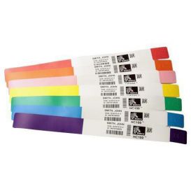 Zebra Z-Band Direct, Roze, 25x279 mm, kleefsluiting, 200 bandjes per cartridge -> Per 6 cartridges
